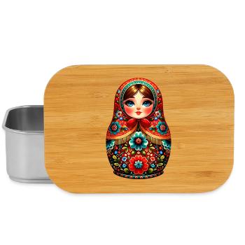 Russian Girl! Matrjoschka Russisch für Russen - Lunch Box - Silber - Vorne