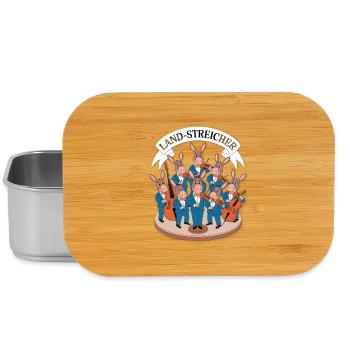 Land-Streicher Esel Streichorchester mit Violine - Lunch Box - Silber - Vorne