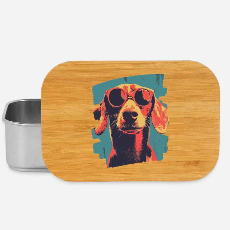 Dackel Dachshund - Lunch Box - Silber
