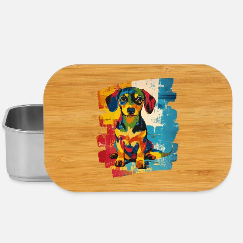 Dackel Dachshund - Lunch Box - Silber