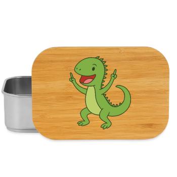Bébé Iguane de fête - Boîte à goûter - argent - Devant
