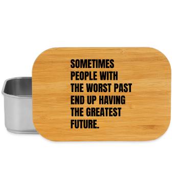 sometimes people with the worst past end up having - Lunch Box - Silber - Vorne