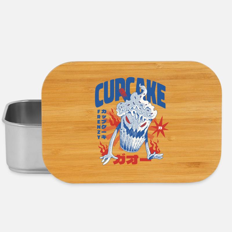 Japanischer Cupcake - Lunch Box - Silber