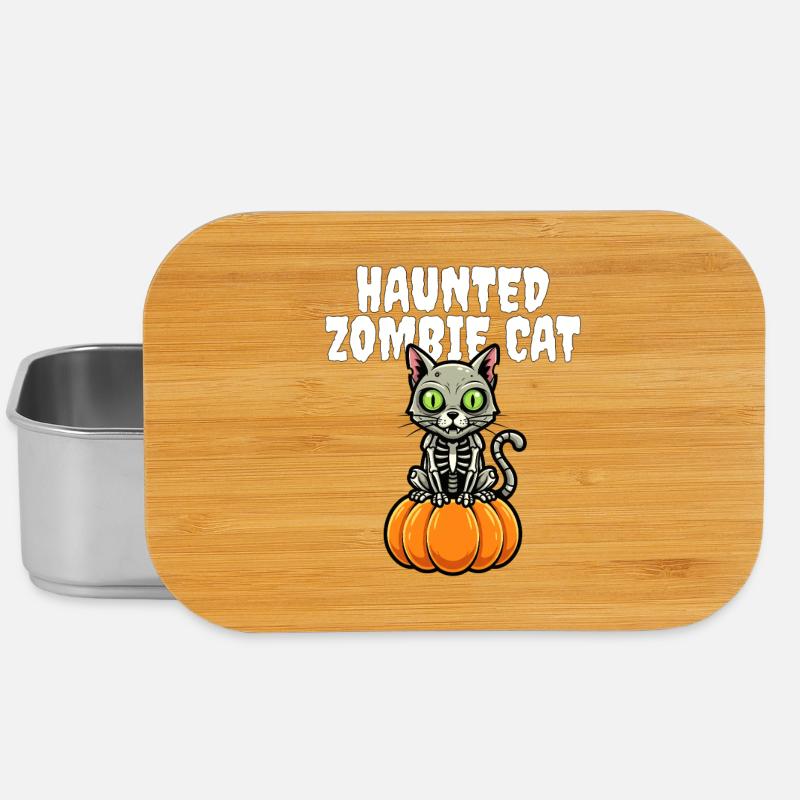 HAUNTED_ZOMBIE_CAT - Lunch Box - Silber