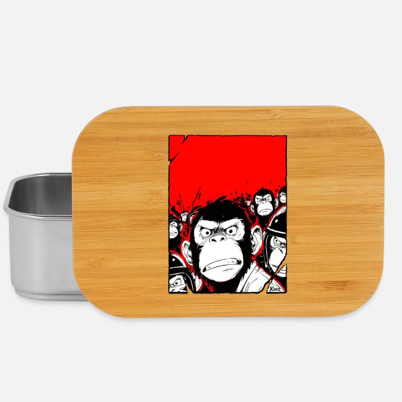 Affen Rebellion  - Lunch Box - Silber