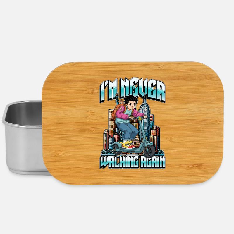 Scooter I'm Never Walking Again Electric Scooter - Lunch Box - Silber