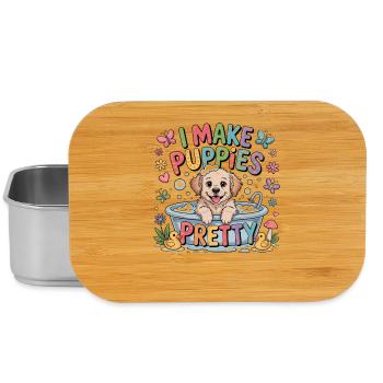 Dog Groomer I Make Puppies Beautiful I Make - Lunch Box - silver - Front