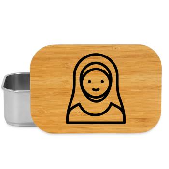 Muslim woman - Lunch Box - silver - Front