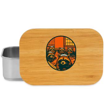 Waschbär Heiße Quelle - Lunch Box - Silber - Vorne