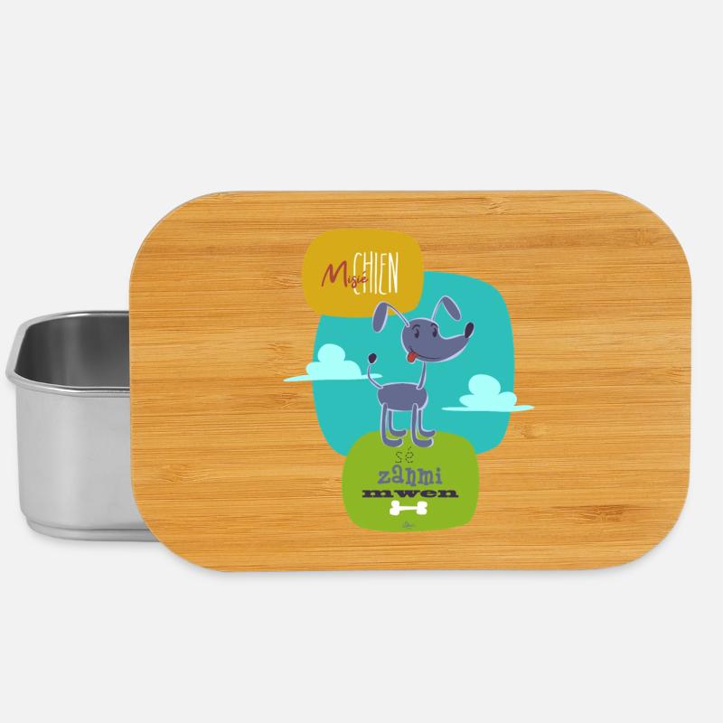 Misié Hund - Lunch Box - Silber