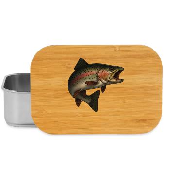 Faszinierende Forelle Am Wasser - Lunch Box - Silber - Vorne