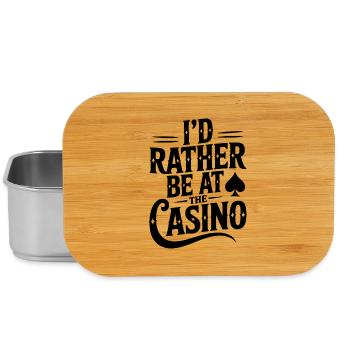 Je préfère être au casino - Boîte à goûter - argent - Devant