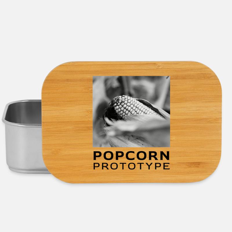 Monochrome corn cob in focus - Lunch Box - silver