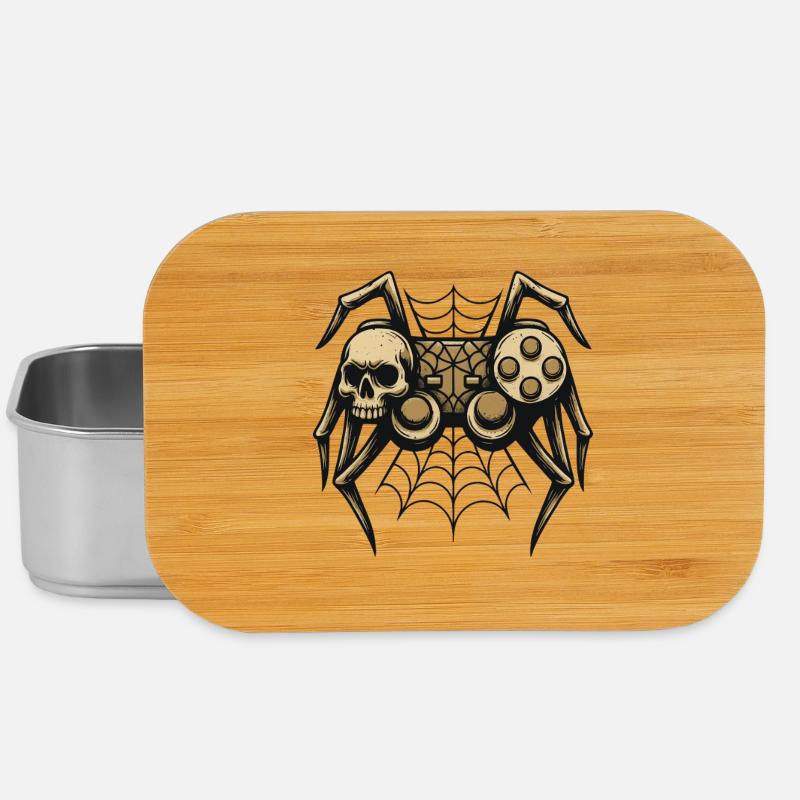 Schädelspinne mit Controller - Lunch Box - Silber