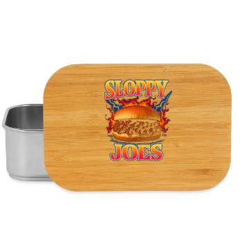 Sloppy Joes Lieblingsessen Lustig Seltsam 90er - Lunch Box - Silber - Vorne