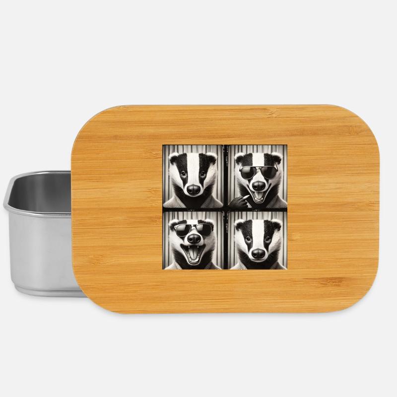 Badger Sonnenbrille Collage - Lunch Box - Silber