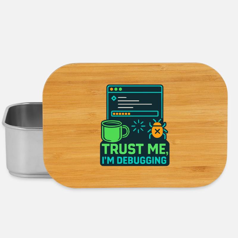 Lustiges IT Design – Trust me, I’m debugging - Lunch Box - Silber