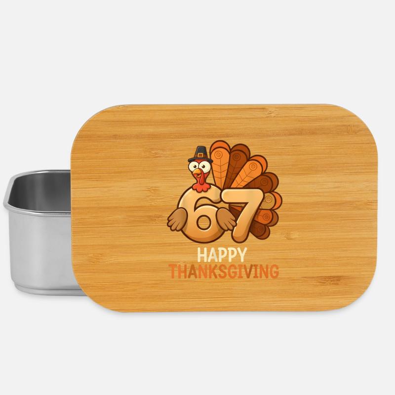 Turkey 67 Thanksgiving Joy - Lunch Box - silver