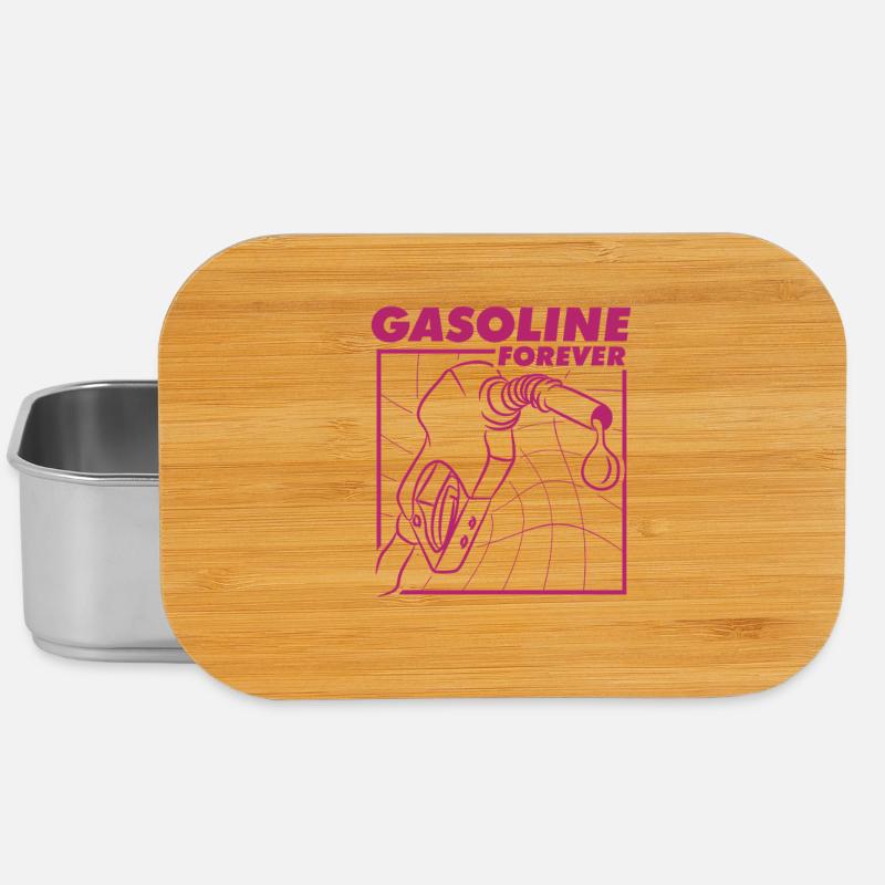 Gasoline Forever Klassisches Autofan Design - Lunch Box - Silber