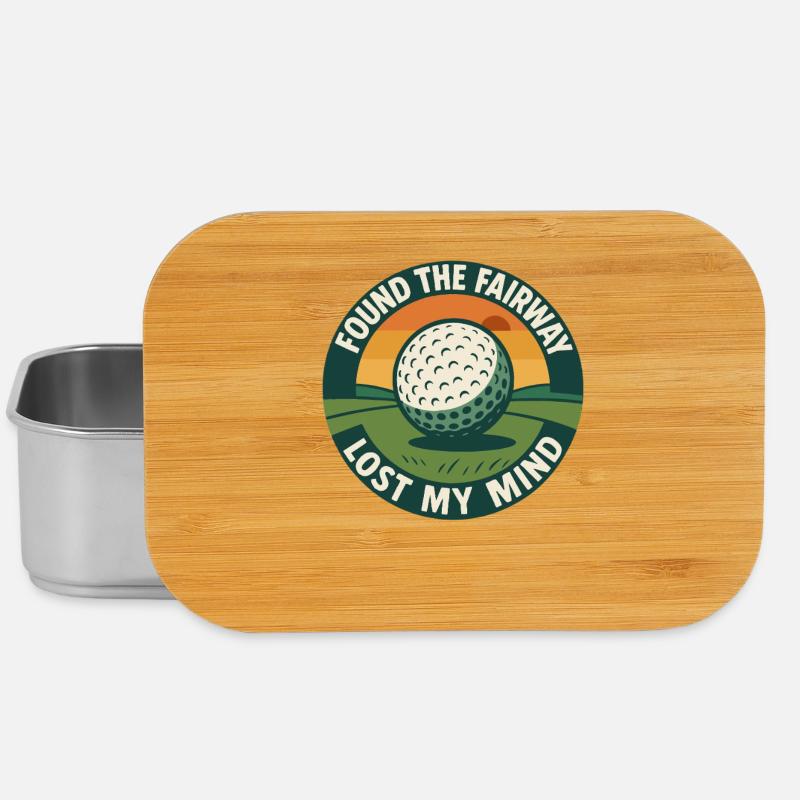 Found The Fairway Lost My Mind Golf Humor - Lunch Box - Silber