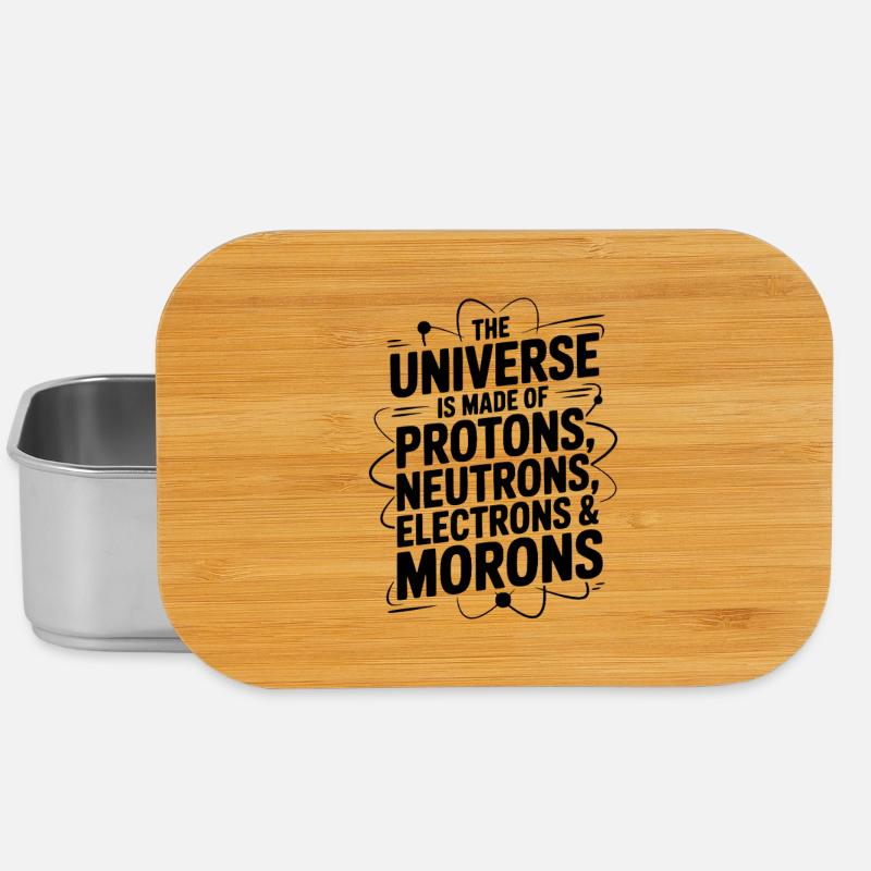 Das Universum besteht aus Idioten - Lunch Box - Silber