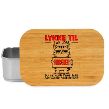 Changement d'emploi : Bonne chance pour votre nouveau travail ! Cadeau d'adieu - Boîte à goûter - argent - Devant
