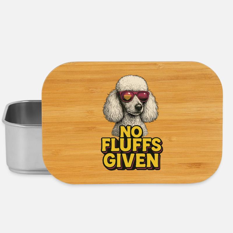 No Fluffs Given Pudel Cool - Lunch Box - Silber
