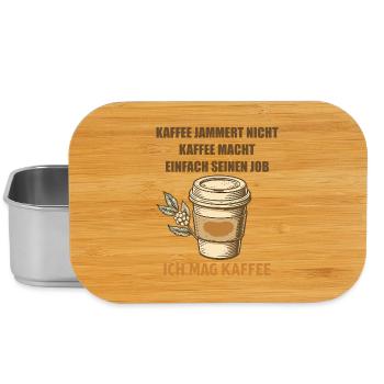 Coffee Saying Vintage Mug - Lunch Box - silver - Front
