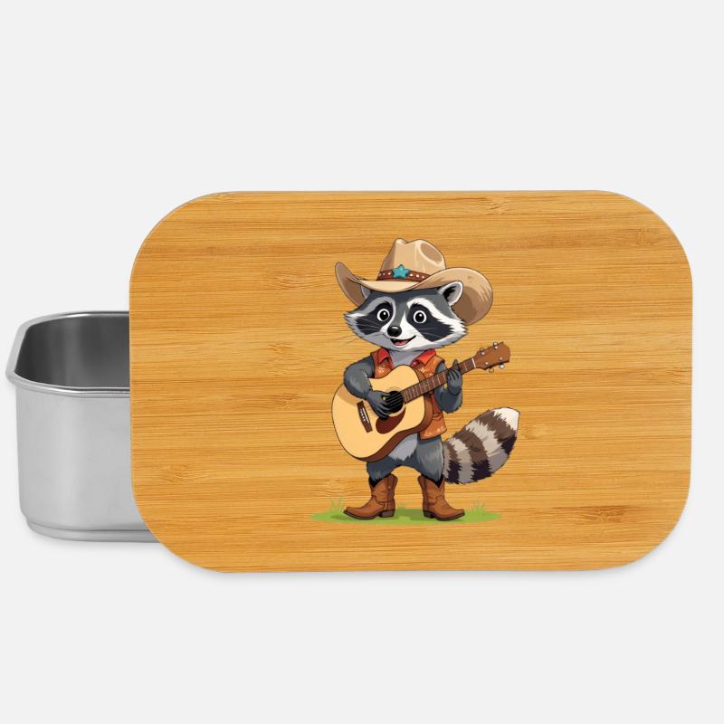 Waschbär Ranchero - Lunch Box - Silber