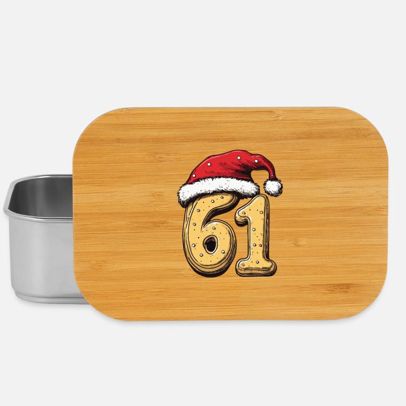 61 Numéro Cookie Noël - Boîte à goûter - argent