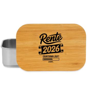 Rente 2026 Countdown Grafik - Lunch Box - Silber - Vorne