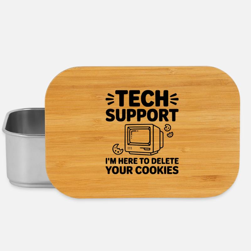 Technischer Support, ich bin hier, um Ihre Cookies zu löschen - Lunch Box - Silber