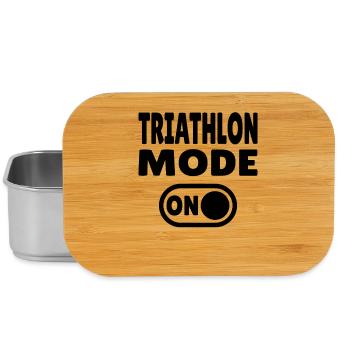 Triathlon Mode ON - Swimming Cycling Race - Lunch Box - silver - Front
