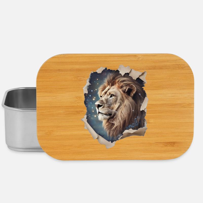 Lion Vintage - Boîte à goûter - argent