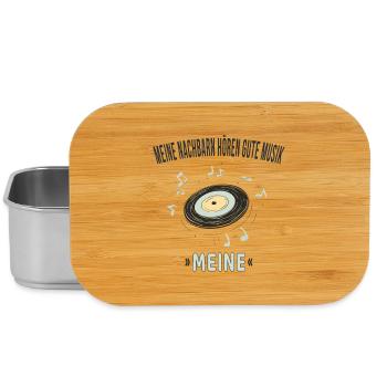 Mes voisins écoutent de la bonne musique – la mienne - Boîte à goûter - argent - Devant