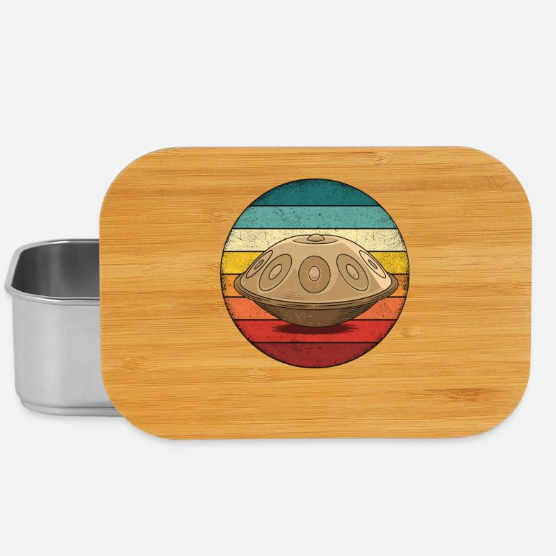 Retro Handpan Hang Drum - Lunch Box - Silber