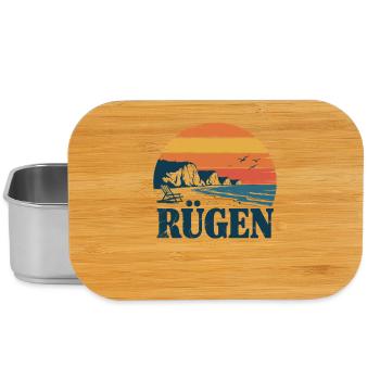 Cadeau rétro de la mer Baltique de Rügen - Boîte à goûter - argent - Devant