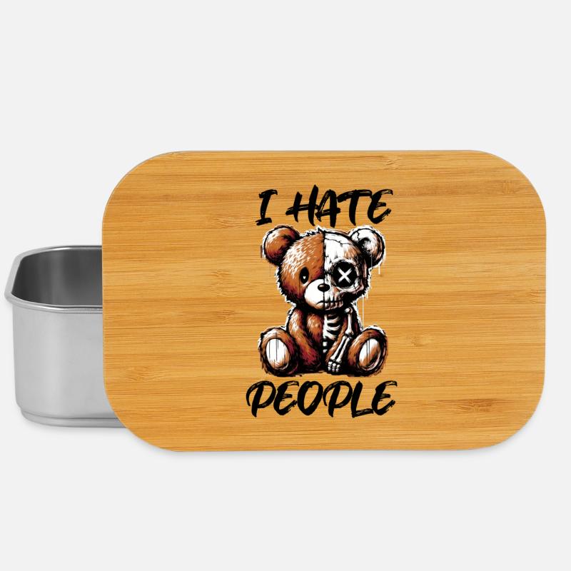 hate people - Lunch Box - Silber