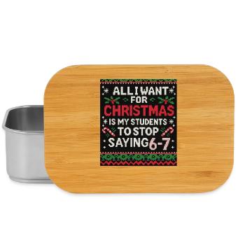 Alles, was ich mir zu Weihnachten wünsche: Hör auf, 6-7 zu sagen - Lunch Box - Silber - Vorne