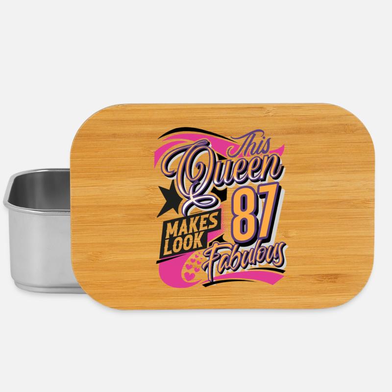 87. Geburtstag Queen Frauen - Lunch Box - Silber