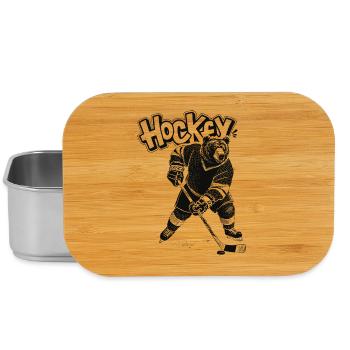 Eishockey Bär - Lunch Box - silver - Front