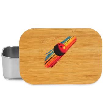 90er Bowlingkugel - Lunch Box - Silber - Vorne