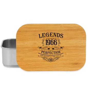 60 Geburtstag 1966 Legenden Vintage Design - Lunch Box - Silber - Vorne