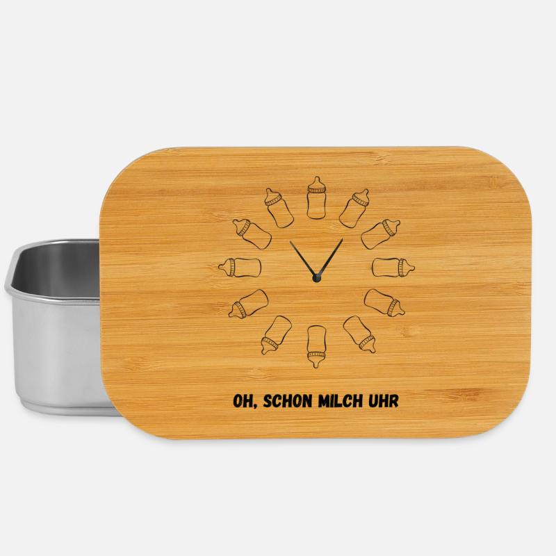 Montre fabriquée à partir de biberons - Boîte à goûter - argent