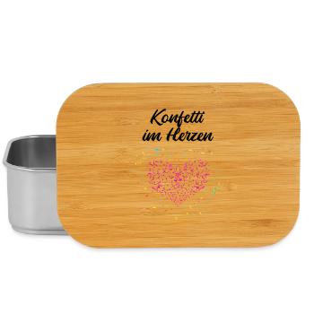 Confetti in the Heart – Carnival Carnival Heart - Lunch Box - silver - Front