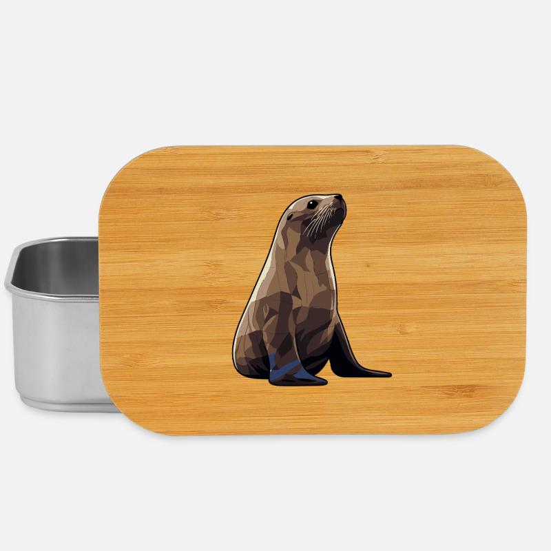 Seehund Tier Seelöwe - Lunch Box - Silber