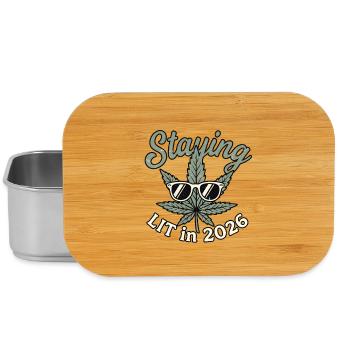 Staying Lit 2026 - Lunch Box - Silber - Vorne
