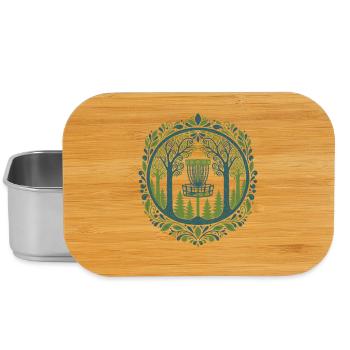 Disc-Golf-Korb in Woodland Scene Art - Lunch Box - Silber - Vorne