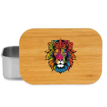 Lion Animal Crown - Boîte à goûter - argent - Devant