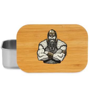 Légende viking viking marin Odin Raven Fighter - Boîte à goûter - argent - Devant